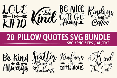 Pillow Quotes Bundle SVG nirmal108roy 
