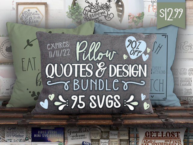 Pillow Quotes & Design Bundle Bundle So Fontsy Design Shop 