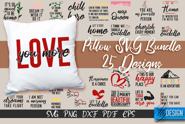 Pillow SVG Design | Funny Quotes SVG SVG Fly Design 