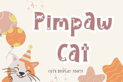 Pimpaw Cat Font Prasetya Letter 