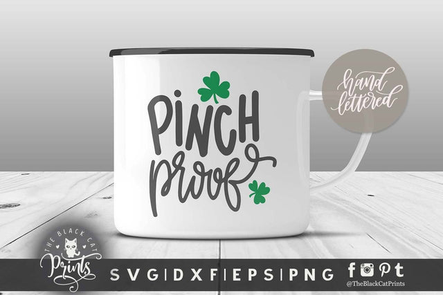 Pinch Proof | Hand lettered cut file SVG TheBlackCatPrints 