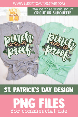 Pinch Proof | St Patrick's Day Sublimation PNG Sublimation Cheese Toast Digitals 