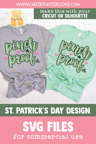 Pinch Proof SVG | St Patrick's Day Shirt Design SVG Cheese Toast Digitals 
