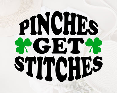 Pinches Get Stitches svg, St Patrick's Day SVG, Funny St Patricks Day svg, Irish svg, Shamrock svg, St. Patty's Day Svg, Lucky shirt svg SVG Fauz 
