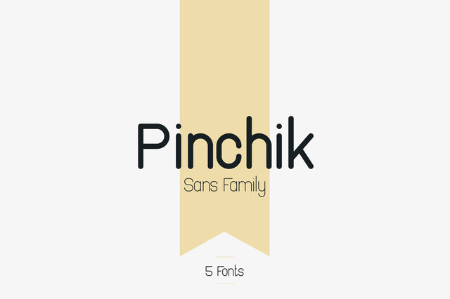 Pinchik Sans Family (5 fonts) Font VPcreativeshop