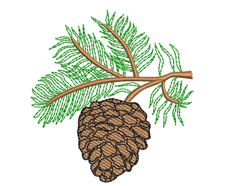 Pine Cone Christmas Machine Embroidery Design Embroidery/Applique DESIGNS Canada Embroidery 