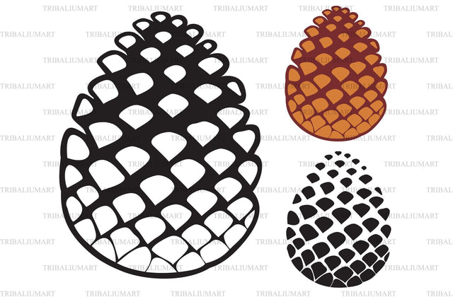 Pine cone SVG TribaliumArtSF 