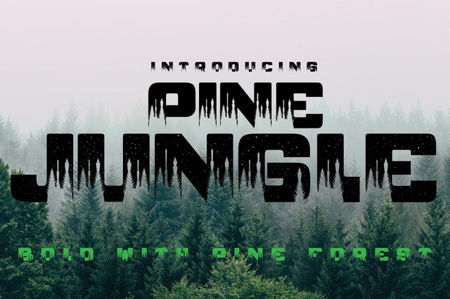 Pine jungle Font JH-CreativeFont 