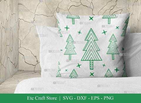 Pine Tree Pattern Bundle Vol-01 SVG Cut File | Christmas Tree Pattern | Pine Tree Svg | Seamless Pattern | Pattern Background Svg | Holiday Svg | Christmas Pattern Svg | Christmas Svg | Pattern Design SVG ETC Craft 