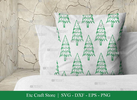 Pine Tree Pattern Bundle Vol-01 SVG Cut File | Christmas Tree Pattern | Pine Tree Svg | Seamless Pattern | Pattern Background Svg | Holiday Svg | Christmas Pattern Svg | Christmas Svg | Pattern Design SVG ETC Craft 