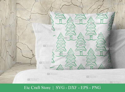Pine Tree Pattern SVG Cut File | Christmas Tree Pattern | Pine Tree Svg | Seamless Pattern | Pattern Background Svg | Holiday Svg | Christmas Pattern Svg | Christmas Svg | Pattern Design SVG ETC Craft 