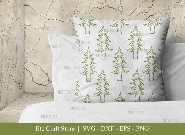 Pine Tree Pattern SVG Cut File | Christmas Tree Pattern | Pine Tree Svg | Seamless Pattern | Pattern Background Svg | Holiday Svg | Christmas Pattern Svg | Christmas Svg | Pattern Design SVG ETC Craft 