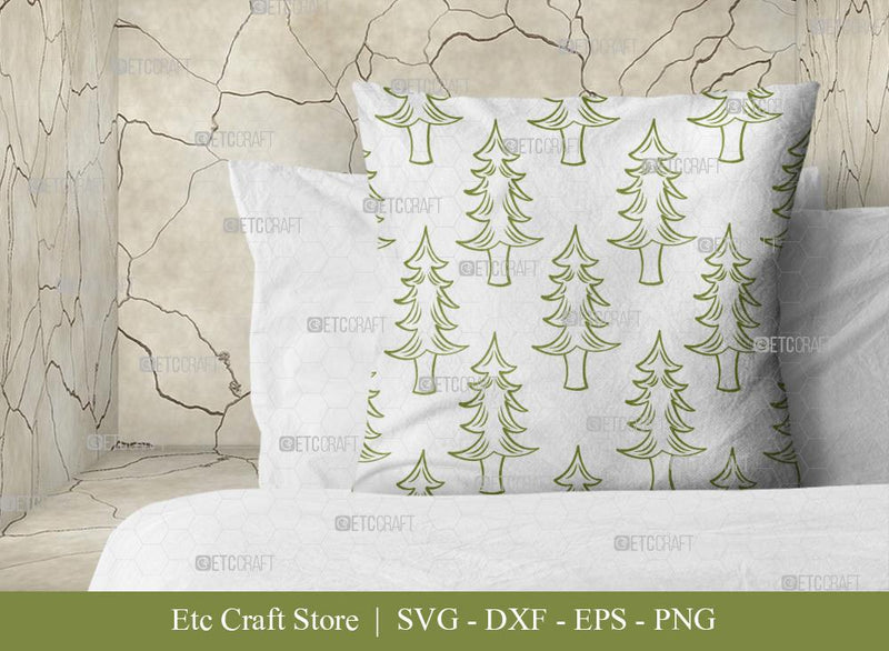 Pine Tree Pattern SVG Cut File | Christmas Tree Pattern | Pine Tree Svg | Seamless Pattern | Pattern Background Svg | Holiday Svg | Christmas Pattern Svg | Christmas Svg | Pattern Design SVG ETC Craft 