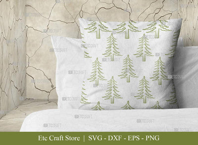 Pine Tree Pattern SVG Cut File | Christmas Tree Pattern | Pine Tree Svg | Seamless Pattern | Pattern Background Svg | Holiday Svg | Christmas Pattern Svg | Christmas Svg | Pattern Design SVG ETC Craft 