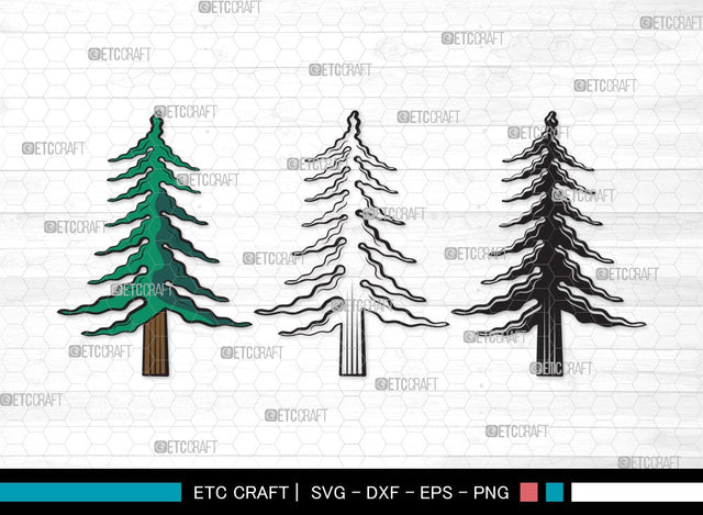 Pine Tree SVG | Pine Svg | Tree Svg | Christmas Tree Svg | Pine Tree Clipart SVG ETC Craft 