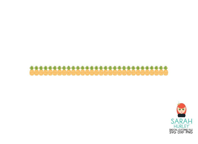 Pineapple Border SVG Sarah Hurley 