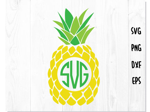 Pineapple Bundle Monogram SVG SVG CreativeStudioTM 