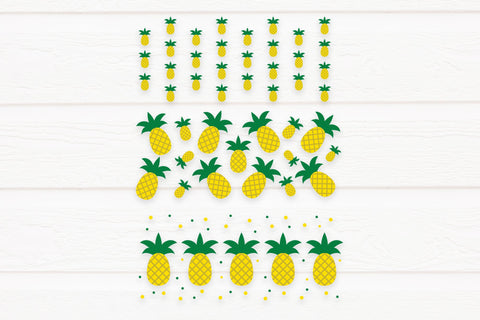 Pineapple can glass wrap design SVG. Summer glass can SVG LaBelezoka 