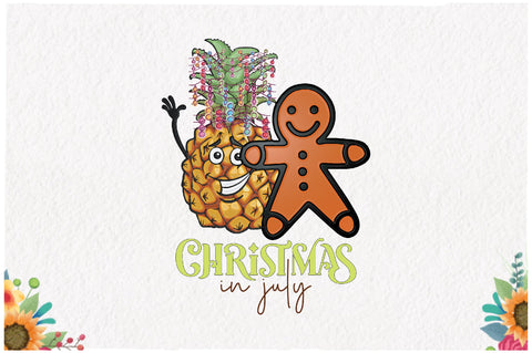 Pineapple Cookies Christmas in July Sublimation Sublimation Jagonath Roy 