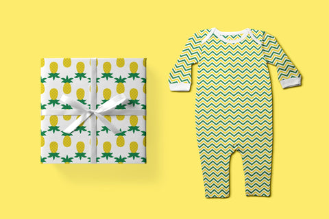 Pineapple Digital Paper Bundle. Summer Seamless Pattern Digital Pattern LaBelezoka 