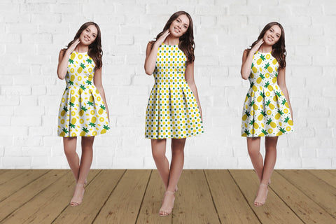 Pineapple Digital Paper Bundle. Summer Seamless Pattern Digital Pattern LaBelezoka 