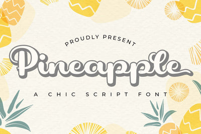 Pineapple Font love script 