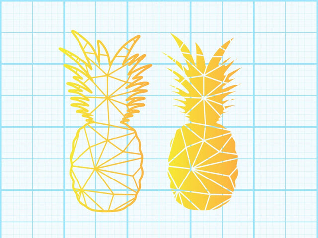 Pineapple Geomatical Print SVG Johan Ru designs 