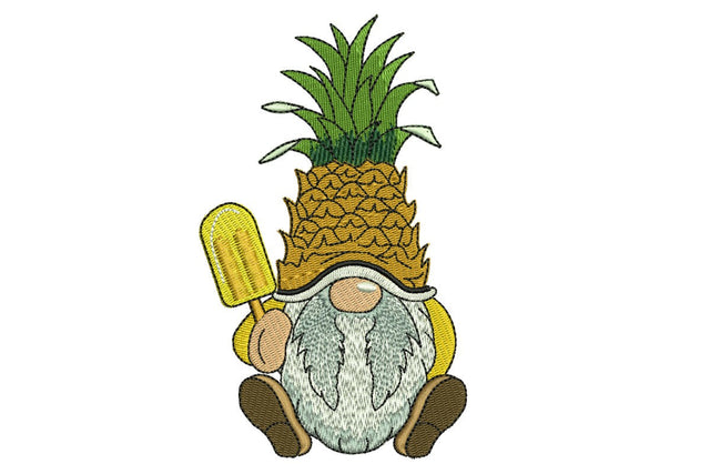 Pineapple Gnome Embroidery Design, Summer Embroidery designs, Bee Kind Machine Embroidery File Embroidery/Applique DESIGNS NextEmbroidery 