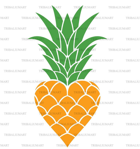 Pineapple heart SVG TribaliumArtSF 