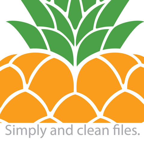 Pineapple heart SVG TribaliumArtSF 