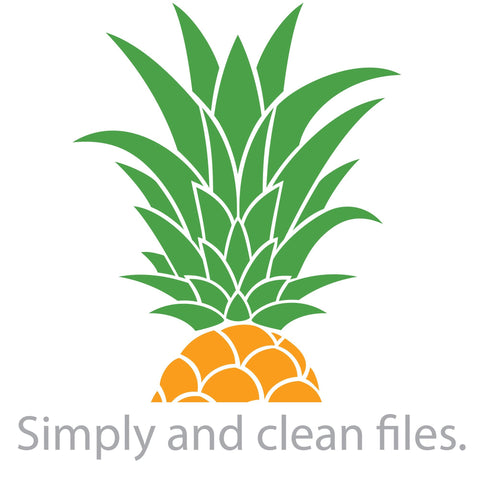 Pineapple monogram design SVG TribaliumArtSF 