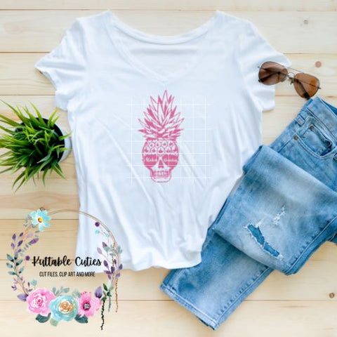 Pineapple Skulls Digital Download SVG Kuttablecuties 