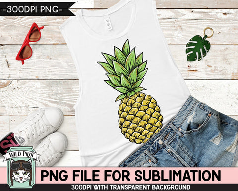 Pineapple SUBLIMATION Designs PNG, Rainbow Pineapple Sublimation PNG, Summer PNG Sublimation File, Vacation PNG, Tropical PNG, Summer Sublimation PNG File Sublimation Wild Pilot 