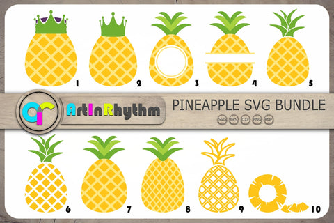 Pineapple Svg Bundle, Pineapple Monograms Svg, Pineapples Svg SVG Artinrhythm shop 