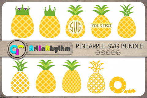 Pineapple Svg Bundle, Pineapple Monograms Svg, Pineapples Svg SVG Artinrhythm shop 