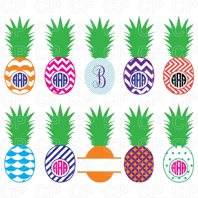 Pineapple SVG Bundle SVG cutperfectstudio