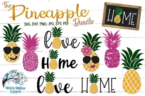 Pineapple SVG Bundle SVG Wispy Willow Designs 