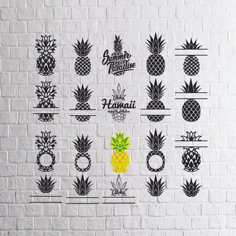 Pineapple SVG, pineapple clipart, Pineapple cut files, pineapple silhouette, pineapple cricut, Pineapple printable Svg, Png, Dxf, Eps Cut Files SVG Artstoredigital 