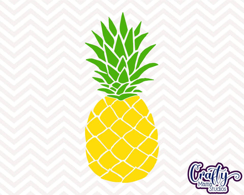 Pineapple Svg - Summer - Beach - Fruit - Tropical - Vacation Cut File SVG Crafty Mama Studios 