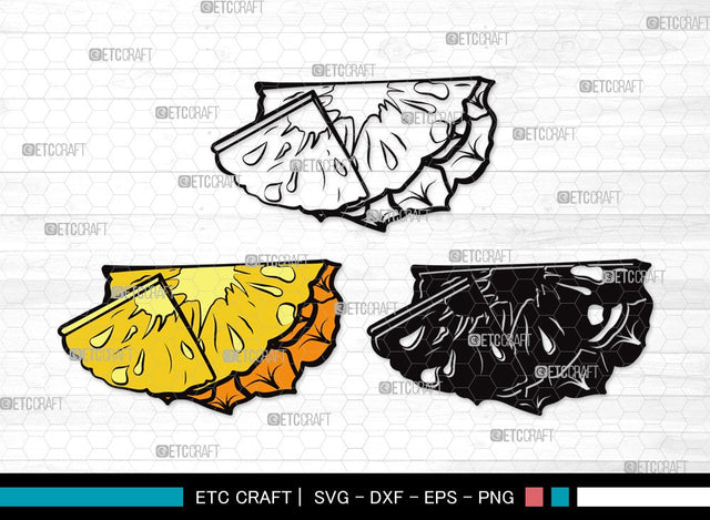 Pineapple SVG | Summer Svg | Tropical Beach Svg | Be a Pineapple Svg | Pineapple Frout Svg | Pineapple Clipart SVG ETC Craft 