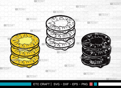 Pineapple SVG | Summer Svg | Tropical Beach Svg | Be a Pineapple Svg | Pineapple Frout Svg | Pineapple Clipart SVG ETC Craft 