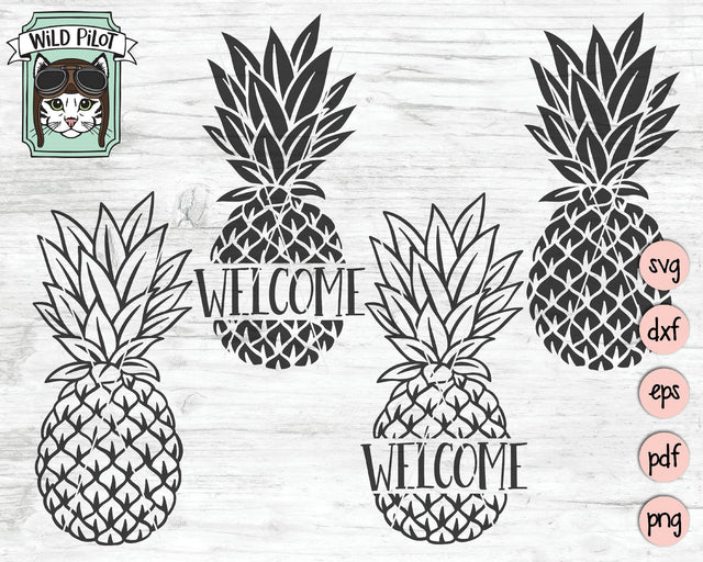 Pineapple Welcome SVG Cut File SVG Wild Pilot 
