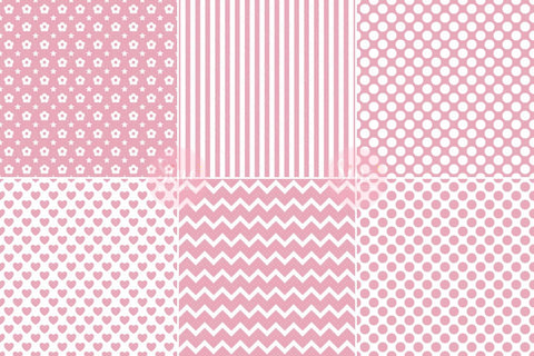 Pink and White Pattern Seamless Digital Paper Backgrounds Digital Pattern SineDigitalDesign 