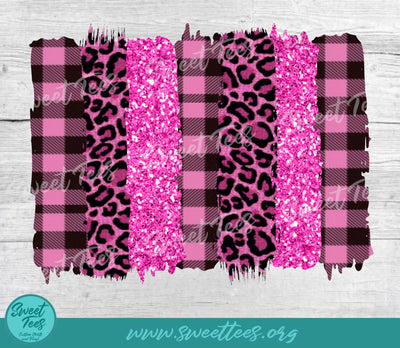 Pink Animal Print Plaid Sublimation PNG Sublimation Sweet Tees 