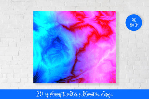 Pink Blue Marble Tumbler Sublimation Design. Skinny Tumbler Wrap Sublimation LaBelezoka 