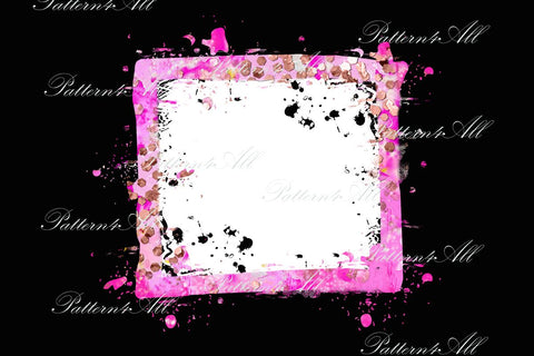 Pink brushstrokes with glitter Frame background,bleach effect backsplash, sublimation, scrapbook background,design elements for t-shirts Sublimation ArtStudio 