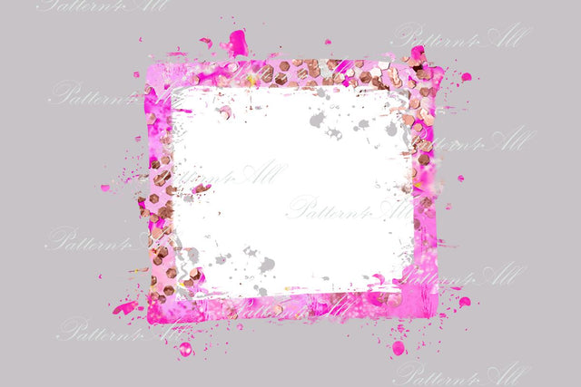Pink brushstrokes with glitter Frame background,bleach effect backsplash, sublimation, scrapbook background,design elements for t-shirts Sublimation ArtStudio 
