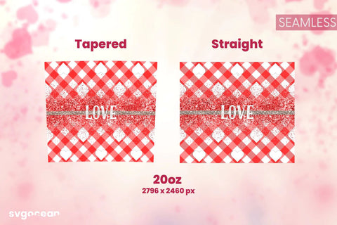 Pink Buffalo Plaid Tumbler Sublimation Bundle Sublimation SvgOcean 