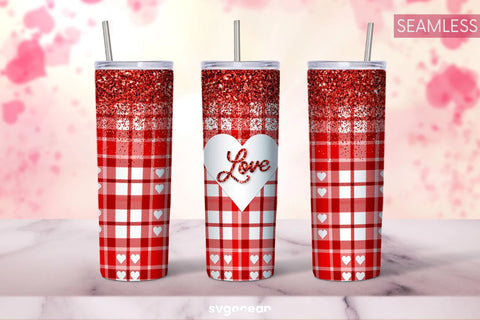 Pink Buffalo Plaid Tumbler Sublimation Bundle Sublimation SvgOcean 
