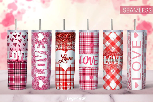 Pink Buffalo Plaid Tumbler Sublimation Bundle Sublimation SvgOcean 